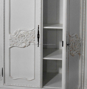 Garde-robe Style français,, meuble de maison, armoire en blanc, meuble indonésien - Product Image 6