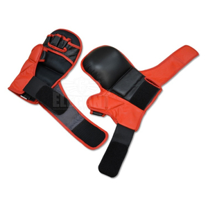 Guantes de combate MMA Guantes de boxeo con logotipo personalizado para entrenamiento y lucha Cuero de vaca genuino Perforación y equipo ganador - Product Image 2