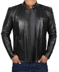 แจ็กเก็ตหนังขี่มอเตอร์ไซค์สำหรับผู้ชาย + ใหม่ล่าสุดแจ็คเก็ตหนังวัวสีน้ำตาลหนังสำหรับนักปั่น - Product Image 4