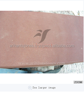 Offre Spéciale grès rouge naturel de Jodhpur coupé à la taille à l'extérieur des carreaux de revêtement mural de la chambre intérieure d'Inde - Product Image 3
