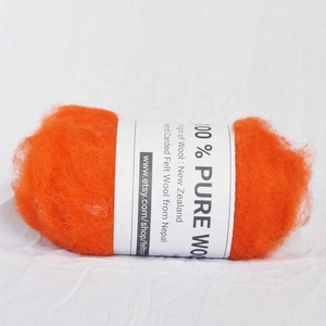 New Zealand Origin 100% <b>Wool</b> Yarn Pure Felt <b>Wool</b> <b>Roving</b> Fluffier Smooth Lustrous Carded Colored Nepalese Women Artisans Knitting - Product Image 2