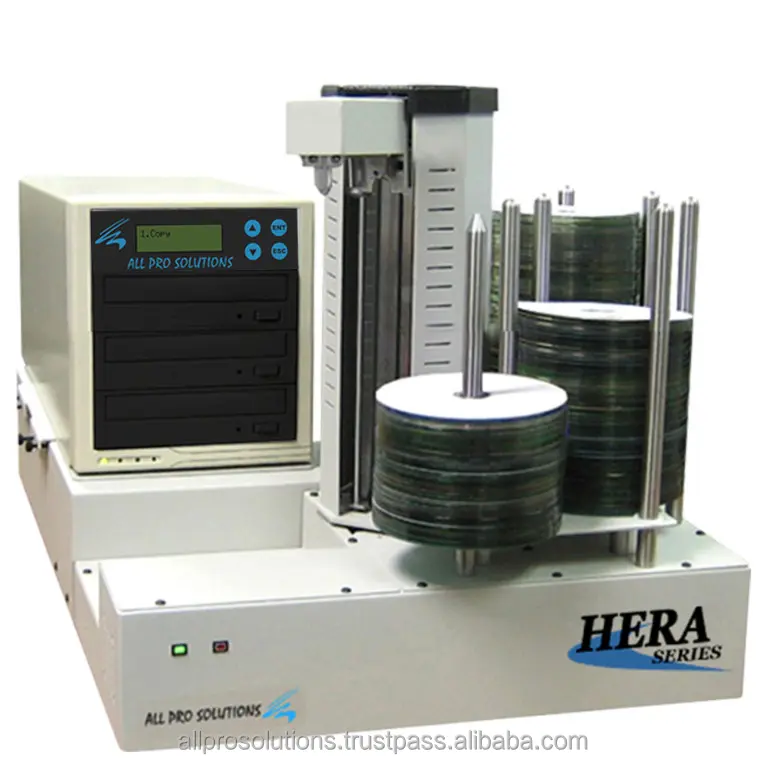 Hera 3 Automated Standalone Blu-Ray CD DVD Duplicator, 3 Drives w/ 500GB HDD, PC-Link software & 330 Disc Capacity