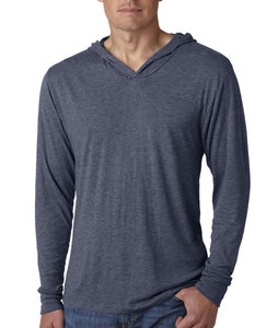 T-shirt d'hiver à capuche écologique en polyester/coton pour hommes-Personnalisable avec impression numérique Séchage rapide et respirabilité - Product Image 2
