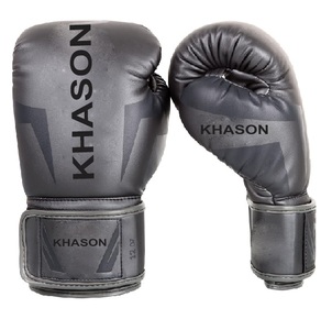 GANTS DE BOXE PROFESSIONNELS EN CUIR DE VACHE PU DE HAUTE QUALITÉ 10OZ 12OZ 14OZ NOIR POUR GYM ET USAGE COMMERCIAL - Product Image 5