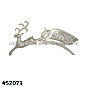 Reindeer <b>Silver</b> Tealight <b>Candle</b> <b>Holder</b> Metal Aluminium <b>Candle</b> <b>Holder</b> - Product Image 1