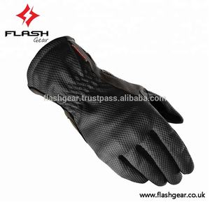 Gants d'été personnalisables en cuir nappa pour hommes Gants imperméables de motocycliste avec perforations et respirabilité - Product Image 2