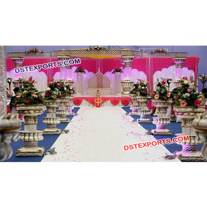 ชุดผ้าตัดตกแต่งงานแต่งงานสไตล์โรมันแบบมีไฟชุดผ้าตัดปะสำหรับงานแต่งงานสไตล์อินเดียชุดงานแต่งงานสไตล์แมนเด็ปสหรัฐอเมริกา - Product Image 1