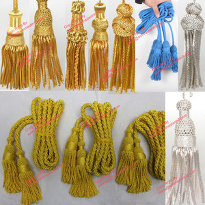 Flecos con borlas doradas decorativas, flecos de alta calidad, venta al por mayor - Product Image 6