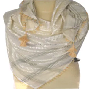 Bufanda acrílica para mujer, patrón a cuadros, moda cuadrada, bufanda árabe para la cabeza de invierno, bufanda árabe tejida para hombre, hijab yasmagh - Product Image 1