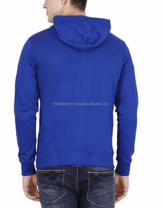 100% algodón liso sólido en blanco azul cremallera sudaderas con capucha para hombres de Pakistán calidad superior precio bajo colores sólidos oscuros térmicos - Product Image 2