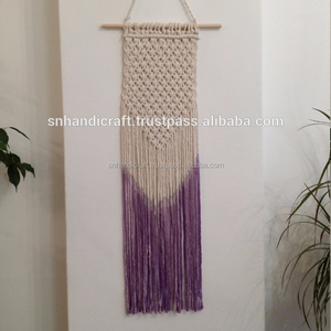 Decoración de Pared, Elegante y Hermosa, Tapiz de Macramé Morado Degradado, Tapiz de Macramé de Primera Calidad - Product Image 1