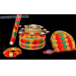 Punjabi boda Jaggo noche decoración Props Phulkari decorado boda Jaggo Punjab Jaggos noche boda decoración - Product Image 1