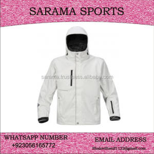 Al Aire Libre cálido Casual deporte impermeable cortavientos poliéster algodón tela negro con capucha Puffer chaquetas, - Product Image 2