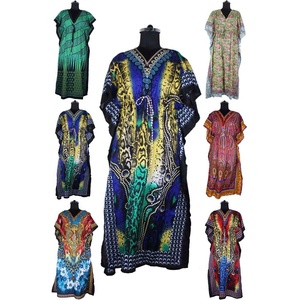 Vente en gros 2025 nouvelle arrivée belles filles robe de nuit longue caftan Anokhi Caftan Maxi robe bloc floral imprimé vêtements de détente Anokhi - Product Image 2