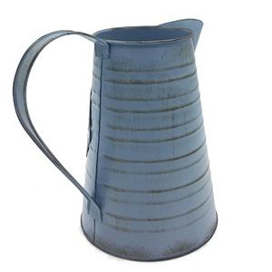 เหยือกน้ำเหล็กชุบสังกะสีสไตล์วินเทจแบบฝรั่งเศสโบราณ - Product Image 1