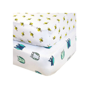 2018 Design Pure 100% Organic cotton Fitted Baby Crib Sheets - Product Image 1