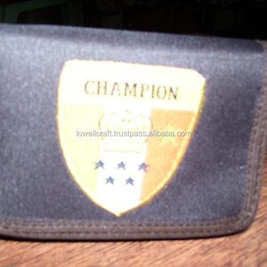 Champion Embroidered Trifold <b>Wallet</b> Unisex PU Material Fashion Short Fold Closure Daily Use 7 Inch Card <b>Holder</b> - Product Image 3
