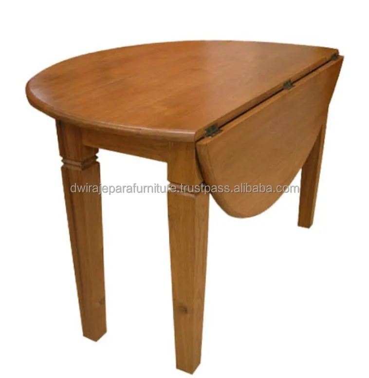 أثاث من الخشب المصمت-خشب الساج الخشب الصلب داخلي طاولة طعام قابلة للطي الأثاث