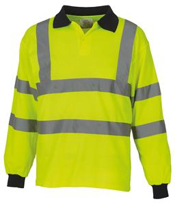 Haute qualité à manches longues unisexe Hi Vis Polo 100% Polyester antistatique respirant réfléchissant imperméable été travail chemises - Product Image 4
