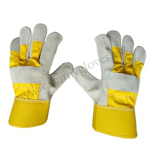 Precio competitivo de La Palma seguridad vaca derramada guantes de trabajo piel SG-1083 - Product Image 3