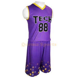 Tenue d'entraînement de basketball personnalisée par sublimation pour adultes, tailles XXL-6XL, unisexe, OEM, anti-bactérienne, anti-UV, séchage rapide, respirante - Product Image 2