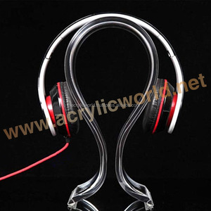 <b>Acrylic</b> Headphone <b>Stand</b> <b>Display</b> Headset Holder Hanger <b>Display</b> Rack - Product Image 3