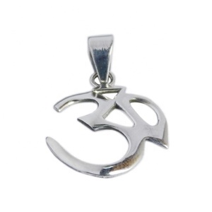 Nuevo diseño elegante joyería de plata Lisa 925 plata esterlina Om Lords colgante joyería fina colgantes y dijes Collar para ella - Product Image 1