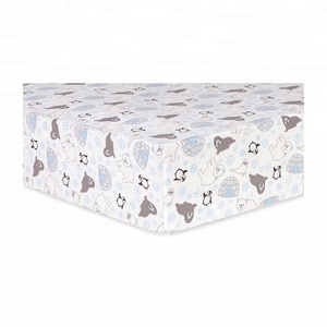 Nuevo diseño 100% algodón orgánico impermeable cuna bebé sábana bajera a precio de fábrica - Product Image 1