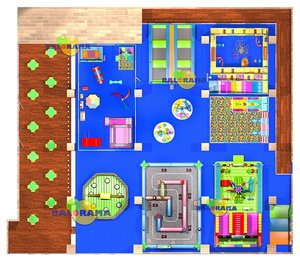 Balorama 9334 modelo 840sqm patio interior comercial con equipo duradero - Product Image 4