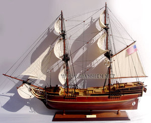Lady Washington Modèle de bateau en bois artisanal Cadeau de fantaisie pour adultes et enfants - Product Image 1