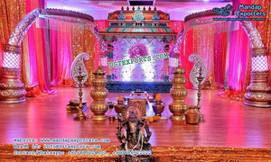 Conjunto de Mandap para Bodas Ajanta Ellora, Fabricante de Conjuntos de Mandap para Bodas Indias, Últimos Mandaps de Fibra para Bodas en Venta en EE. UU. - Product Image 4