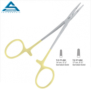 Portaagujas CASTROVIEJO T.C. Instrumento Dental de 5.5 Pulgadas (Recto) (Curvo) (Liso) - Product Image 6