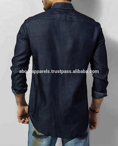 New <b>Men's</b> Breathable Plus Size Denim Work <b>Shirts</b> <b>with</b> <b>Pockets</b> Customizable Quick Dry Anti-Wrinkle <b>Shirt</b> - Product Image 3