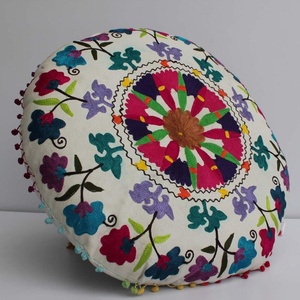 Wholesale Customized Embroidered Cotton Floor Seat Pillow Yoga Meditation Floor <b>Cushion</b> Decorative <b>Cushion</b> with Foam <b>Filling</b> - Product Image 6
