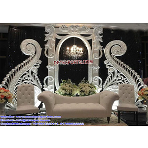Tendencia boda recepción etapa occidental boda Paisley escenario americano blanco boda escenario - Product Image 1
