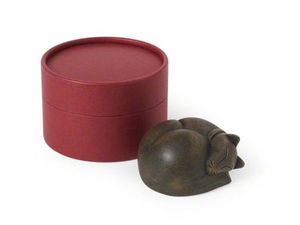 Brassworld India <b>Cat</b> Figurine Pet Cremation <b>Urn</b> Premium Funeral Supplies - Product Image 2