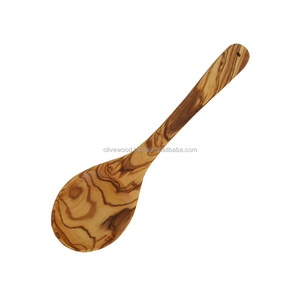 INTERCRAFT Cuillère à salade en bois d'olivier 30 cm Couleur naturelle - Product Image 1