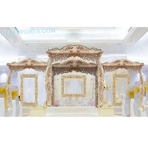 อินเดียแต่งงาน delizio mandap และเวทีอินเดียเส้นใยอินเดียสำหรับงานแต่งงานและเวทีพิเศษด้านบนของฮินดูการแต่งงาน delizio mandap สหรัฐอเมริกา - Product Image 5