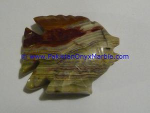 Estatua de Peces de Ónix Pulido, Tallada a Mano, Multicolor Verde, Escultura de Piedra Natural, Decoración, Regalo, Hermosa Figura de Peces Verdes - Product Image 2