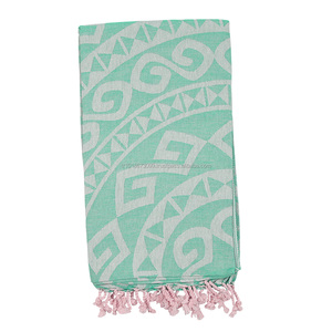 Serviette Mandala turque, serviette de hamac de turquie vente en gros-couverture de plage, serviette et tapisserie/Jacquard vert - Product Image 1