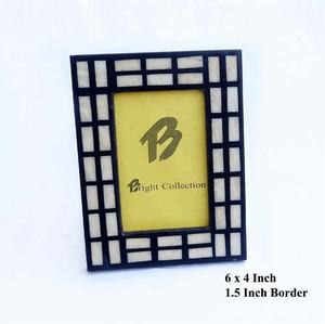 Marco de fotos de resina con mopa, decoración del hogar, marco de fotos de madera personalizado para boda - Product Image 2