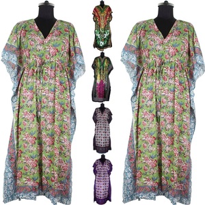 À la mode Abaya musulmans Long caftan turc main bloc imprimé caftan fait à la main indien Caftan Abaya Kaftan Caftan arabe Jalabiya - Product Image 1