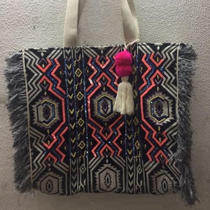 Estilo bohemio indio hecho a mano con cuentas diseñador embrague bandolera mujer elegante Boho noche compras fiesta bolsos de hombro - Product Image 1