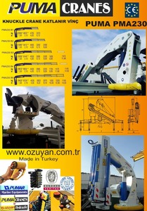PUMA PMA 230 <b>Truck</b> <b>Mounted</b> Knuckle Boom Crane 7 Ton Rated Load Puma <b>Engine</b> 10 Ton 10m Max. Lifting Height - Product Image 5