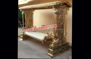Balançoire de mariage musulman Antique Jhula, avec chaises, ensemble de balançoire de mariage indien, Design élégant - Product Image 2