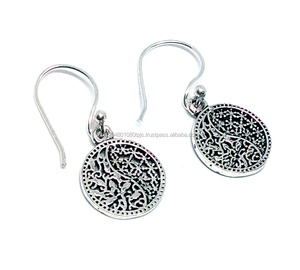 Pendientes Pequeños Estilo Bohemia Personalizados al por Mayor para Mujeres y Niñas, Minimalistas, Redondos, Plateados en Plata, para Aniversario SILVER ZONE - Product Image 2