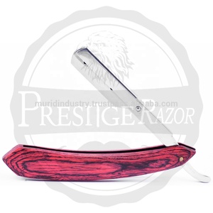 Carmine Rasoir droit à lame unique avec manche en bois Rasoir de sécurité jetable multi-teintes pour le rasage du visage et du corps - Product Image 5