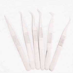 แหนบขนตาปลอมทำจากสเตนเลสอย่างยั่งยืนสำหรับมืออาชีพอุปกรณ์แต่งขนตาพร้อมฉลากส่วนตัว - Product Image 5