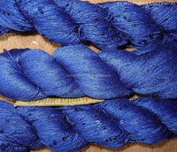 Fil à tricoter à la main Maharaja de qualité supérieure 100% soie, teint, écologique, anti-boulochage, doux, pour broderie et tissage, à prix économique