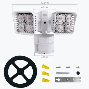 Dual Head 30W High Bright Led Security Flood Light With Motion Activated Sensor